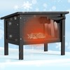 Weatherproof Outdoor Cat House, Feral Cat Shelter, 100% Insulated Foam,