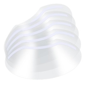 Trifletopia 10PCS Clear Face Visors - Transparent Eye Shields - Plastic Face Protectors - Eyelash Shield for Makeup and Extensions - Shower and Splash Guard