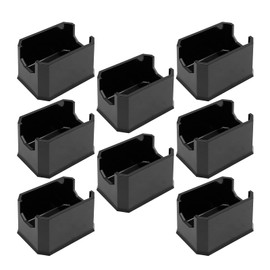 laffoonparts 8Pcs Sugar Packet Holders, Black Acrylic Plastic Sugar Bag Boxes for Restaurant, Caddy Tea Bag Sweetener Packets Storage Container Box for Coffee Bar, Kitchen, Table