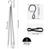 YSYONM Hanging Baskets Chains 16Inch Plant Hanging Chains 3 Leads