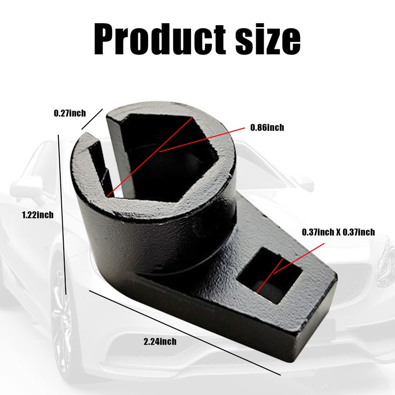 Jawmoy 1 PC Oxygen Sensor Removal Tool, Oxygenated Induction Sleeves,