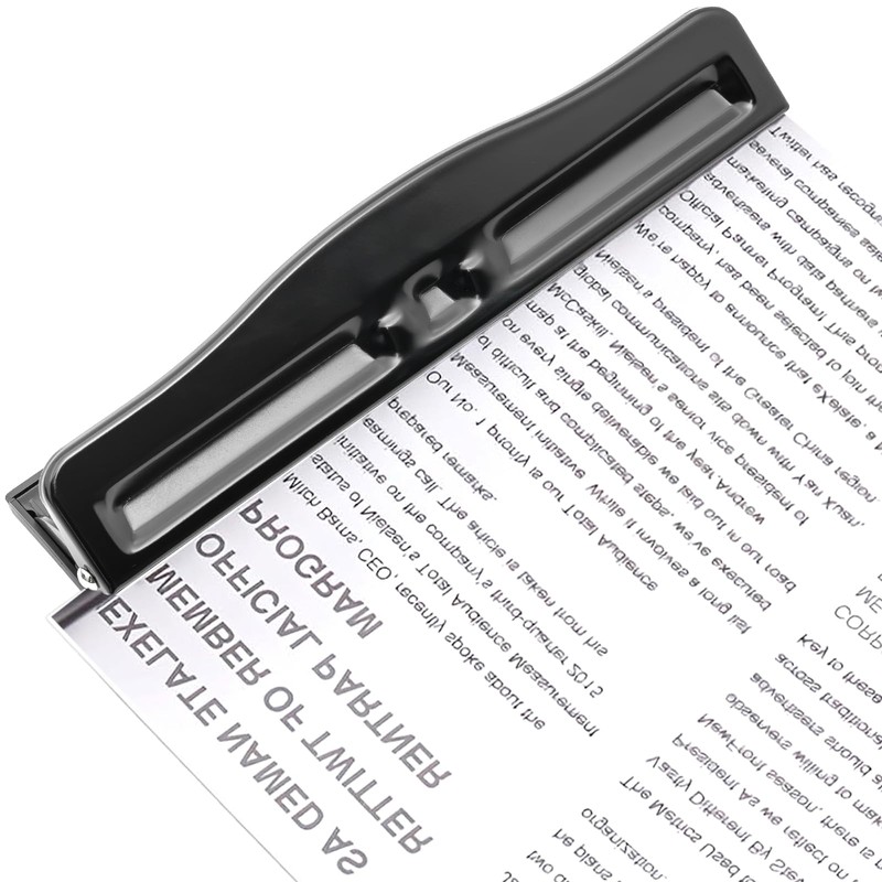 4-Hole Adjustable Paper Punch, 10-Sheet Capacity, Non-Slip Desktop Hole Puncher