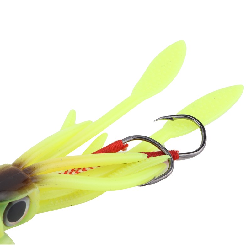 Fishing UV Squid Soft Lure Luminous Octopus Wobbler Bait Squid