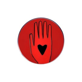 Ceasefire Pin Pray for Peace Pin Red Hand Ceasefire Pin Round Button Badge Pin Peace Enamel Pin Stop War Pin for Clothing Praying Peace Gift for Women Men