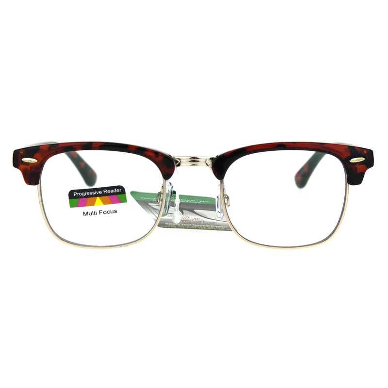 Multi Focus Progressive Reading Glasses 3 Powers in 1 Square
