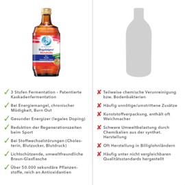 Dr. Niedermaier Regulatpro® Metabolic I für mehr Energie und Leistungssteigerung im Sport** I Anti-Oxidativer Schutz I enthält Magnesium, Mangan, Vitamin B (350ml)