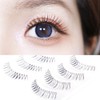 Musegetes MEN0024 False Eyelashes, Natural, Popular, 5 Pairs