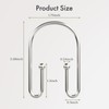 AmazerBath Shower Curtain Hooks, Nickel Shower Curtain Hooks Rust Proof,