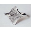Sovats Women's Ginkgo Leaf Ring, Sterling Silver