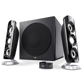 Cyber Acoustics CA-3908 2.1 Stereo Speaker System with 6.5" Subwoofer and Control Pod - Computer and Home Audio Set with 3.5mm AUX Input for Cellphone, Tablet, Desktop, Laptop, or Gaming