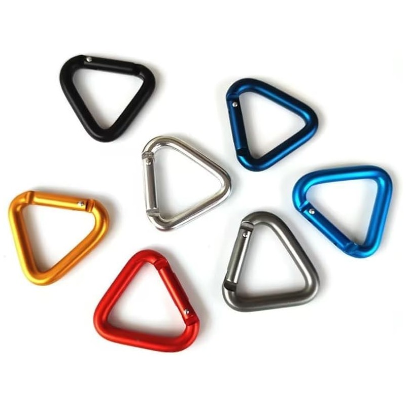 Carabiner Clip, Heavy Duty Auto Locking Clip, Triangle Carabiner, Anti-Rust