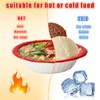 100 Pcs Valentine's Day Paper Bowls Disposable Serving Bowls Red