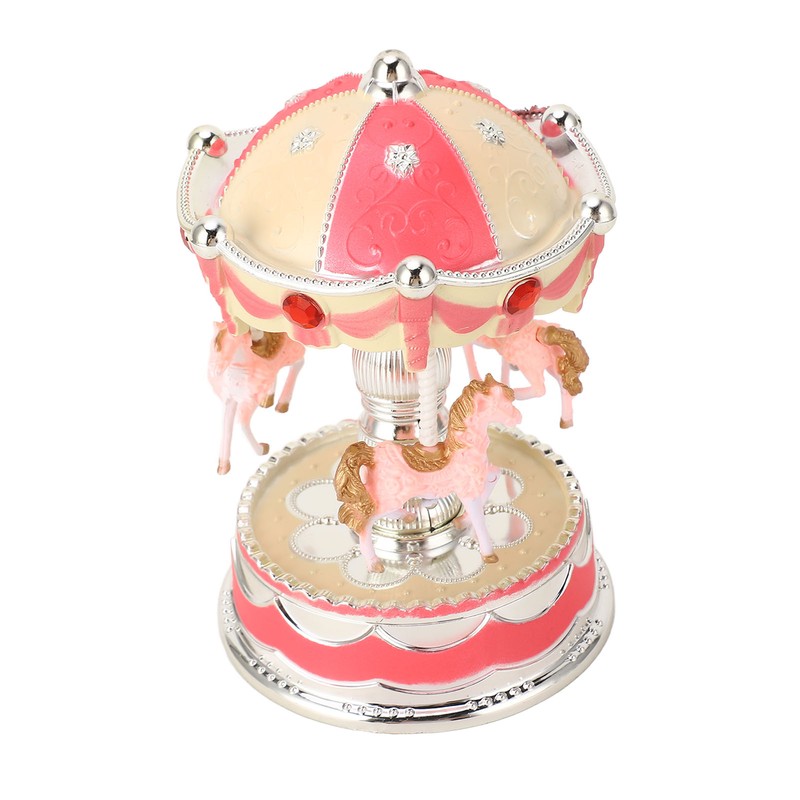 Novelty LED Merry GO Round Music Box Carousel Musical Box