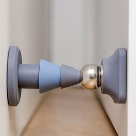 EAS Yeongdal Hardware Mini Tree Magnetic Door Stopper Gray