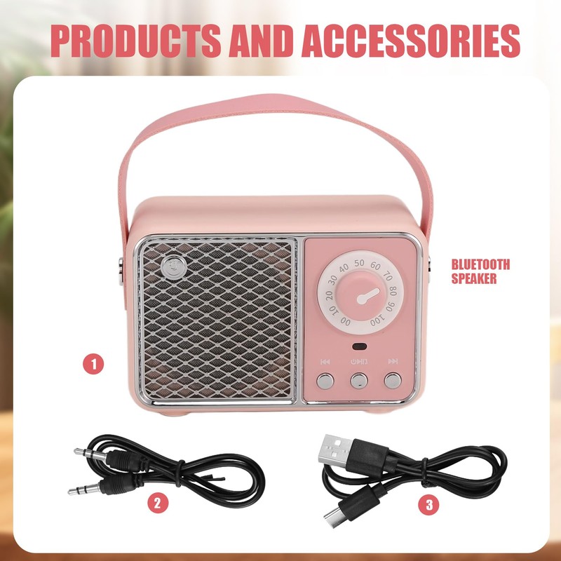 Daiilg Bluetooth Speaker Portable Sound Speaker Music Wireless Radio FM