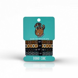 Hip Heads Thick Hair Ties for Men | Durable Hair Bands | Non-Slip Elastic Wristbands | Stylish & Versatile Men’s Bracelet | Waterproof Bracelets & Summer Bracelets for Surf, Beach & Everyday Wear