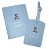 Widdle Gifts First Passport Cover Luggage Tag Set - Blue