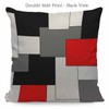 WONDERTIFY Paneling Cushion Cover Geometric Block Decorative Throw Pillow Covers,