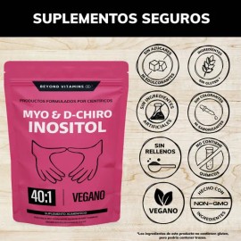 Myo Y D-chiro Inositol Premium Mujer Fortificado Con Zinc, Acido Folico, Inulina De Agave, Vitamina D3 Y Selenio - Mayo Inositol - Woman - Myoinositol Suplemento Alimenticio - Vitaminas Mujer -(150 G)