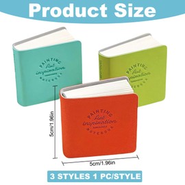 3PCS Mini Sketchbook Set, Small Sketchbook for Travel, Mini Watercolour Paint Set Travel, Art Sketchbooks for Artists & Students, Portable Watercolor Sketchbooks for On-The-Go Creativity