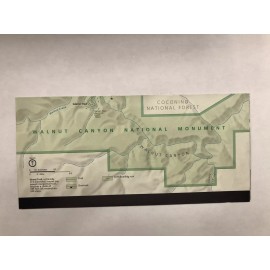 Walnut Canyon National Monument Park Unigrid Brochure Map Newest Version Arizona