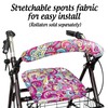 Top Glides Universal Rollator Walker Seat and Backrest Covers (Peace)