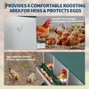 GarveeLife Chicken Nesting Boxes for Laying Eggs, 6 Compartments Nesting