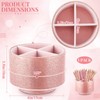 Epakh Pink Pencil Holder for Desk 360 Degree Rotating Bling