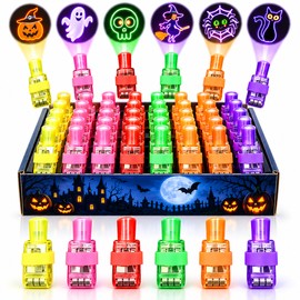 Halloween Finger Projector Lights, 36PCS LED Party Favors for Kids, Spooky Pattern Finger Flashlights, Goodie Bag Stuffers for Trick or Treat, Classroom Prizes, Party Games