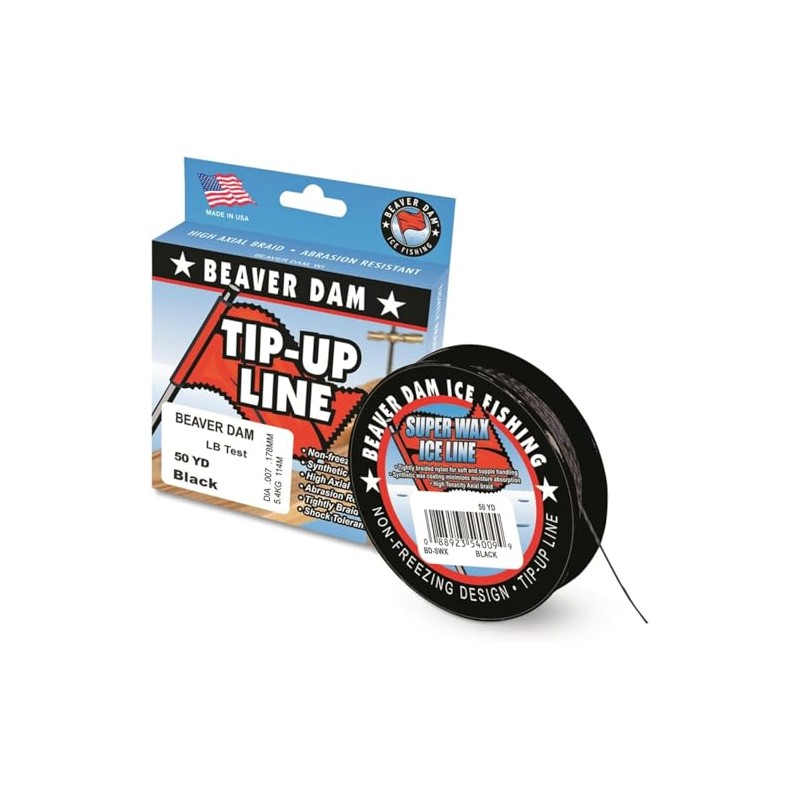 Beaver Dam BD-SWX2050 Tip-Up Line 20Lb Test Tip-Up Line