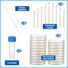 Fumete 60 Pcs Prepoured Agar Plates Kit Includes Petri Dishes