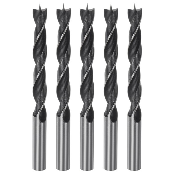 HARFINGTON 5pcs Brad Point Drill Bits 10mm(13/32") Dia Straight Round