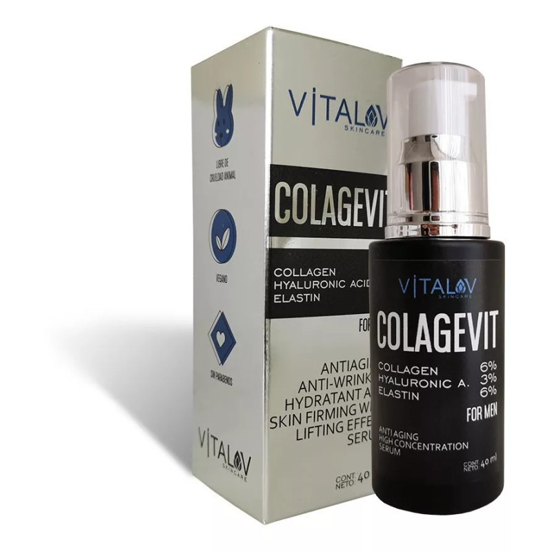 Dermaliv Suero De Colágeno, Ácido Hialurónico Y Elastina Para Hombre