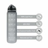 1L Water Bottle Motivational Drink Flask With Time Markings BPA