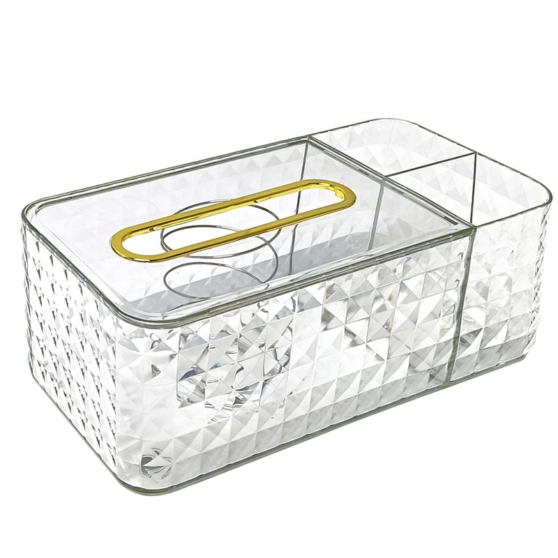 Discoball Tissue Box Clear Tissue Holder Rectangular Napkin Dispenser Tissue
