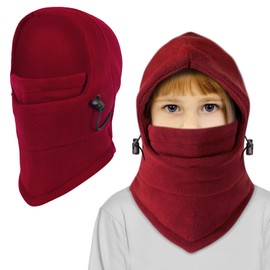 TAGVO Thermal Balaclava Hat for kids, Multifunction Balaclava Windproof ski Mask Full Face Cover Hat Breathable Snood Hood Hat Neck Warmer for Helmet Winter Outdoor Sports suitable for 4-10 years
