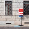 STANDNEE Parking Sign Post Heavy Duty 49" Movable Sign Stand,