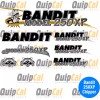 Bandit 250 or 250XP Chipper Decal Set. Bandit and Brush
