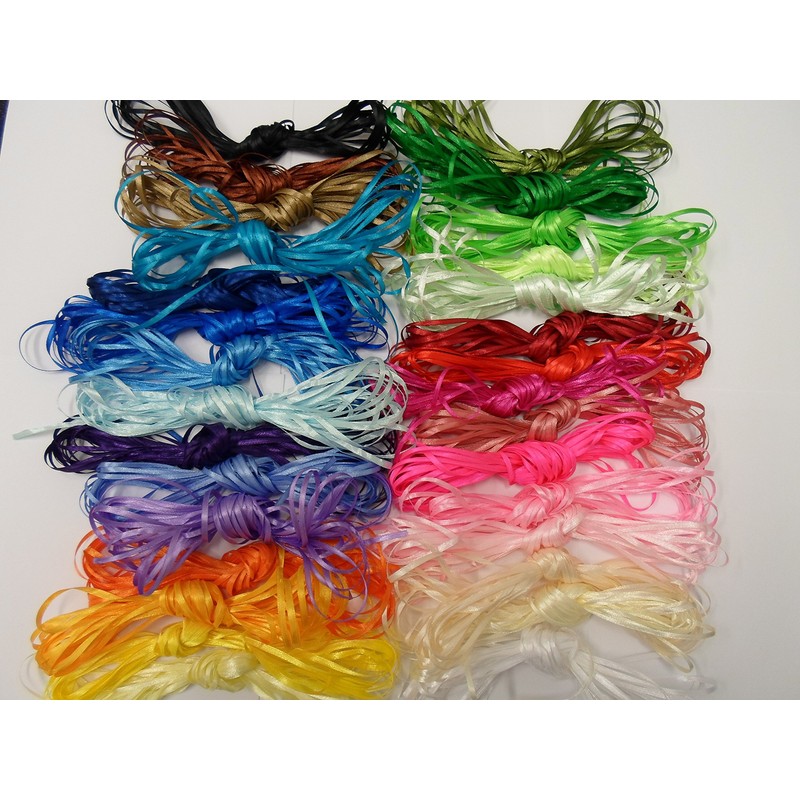 1 roll x 3mm Satin Ribbon Cream Minimum 10 Meters