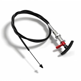 TC96PB 96" RV Waste Valve Cable, 8ft Flexible Sewer Cable with Handle, Stainless Steel Inner Wire, Fit for Valterra & Bladex Cable Actuated Valves, Replaces TC96CNPB, RV Valve Handle Relocation Cable