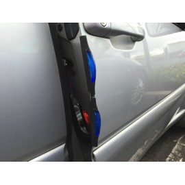 XtremeAuto® 4 x blue, Car Door Guard Reflectors scratch dent Protectors paint work
