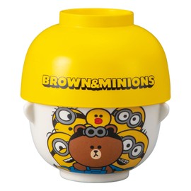 Sunart BROWN & MINIONS Soup Bowl Set, 8.5 fl oz (250 ml)