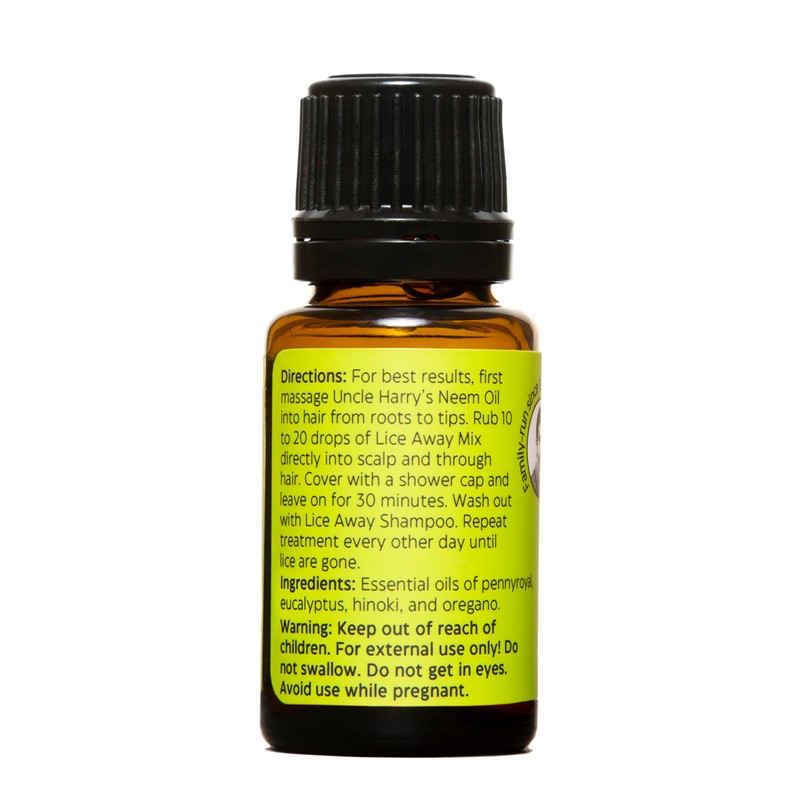 Uncle Harry's Natural Products Lice Away Mix Aromatherapy Synergy Blend,