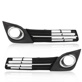 PIT66 Fog Light Bezel Cover Grille Molding Compatible with 2012-2014 Toyota Camry SE Driver and Passenger Side