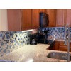 Blujellyfish Blue Sea Glass Tile Backsplash Beach Style Mosaic Tiles