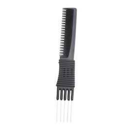 Ipetboom Black Carbon Fiber Anti-static Haircut Comb for Thick Curly Straight Hair Durable Tooth Comb for Salon and Home Use Precision Rat-tail Design Hair Styling Tool