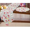 Spring Flower Table Runner Embroidered Flowery Table Placemats Floral Cutwork