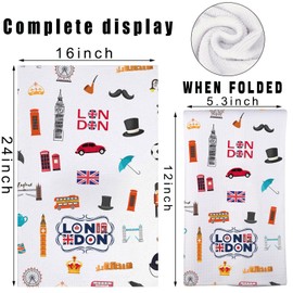 MYSOMY London Kitchen Towels London Kitchen Gifts London Dish Towel London Kitchen Decor London Housewarming Gift (london UK)