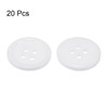 sourcing map 20pcs 28L Sewing Buttons 11/16"(18mm) Resin Round Flat