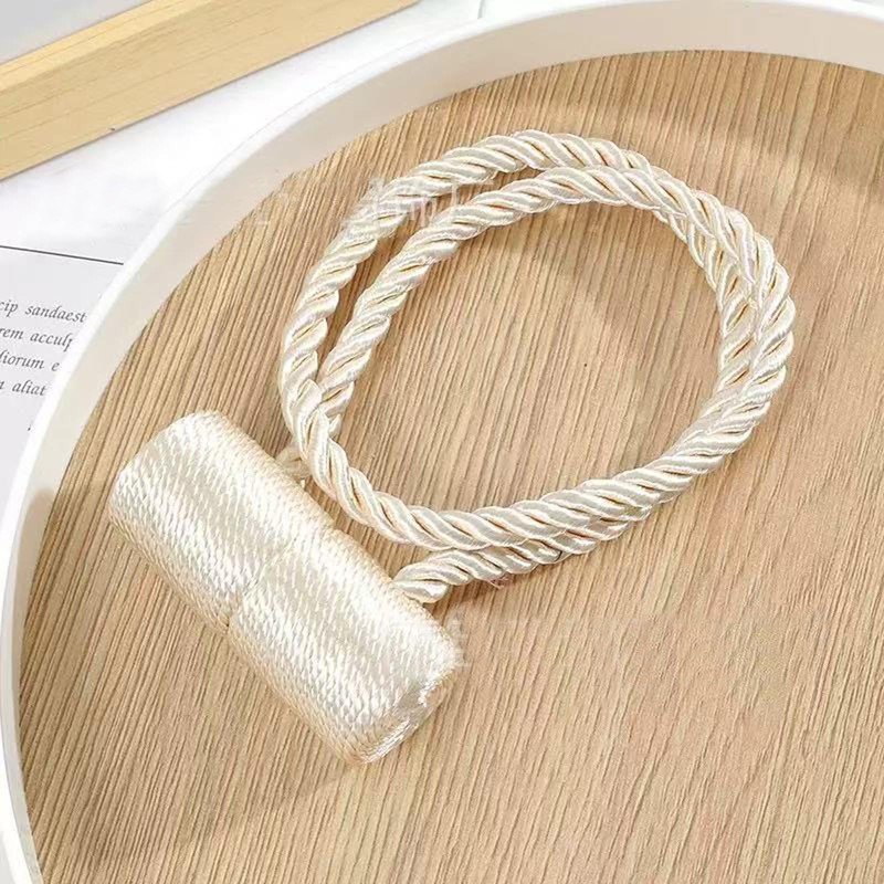 4 Pack Magnetic Curtain Tiebacks, Decorative Curtain Holdbacks for Window